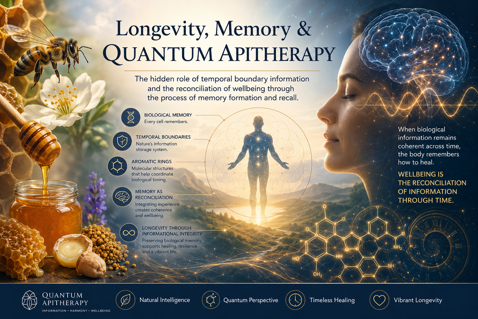 Longevity, Memory, and Quantum Apitherapy: The Hidden Role of Temporal Information in Human Wellbeing